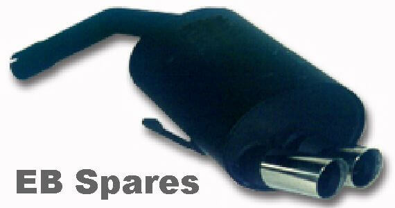 JTS CSC tail box with twin round outlets. for Alfa Romeo 156