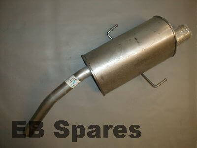 Standard replacement exhaust tail section with oval outlet for Alfa Romeo 156