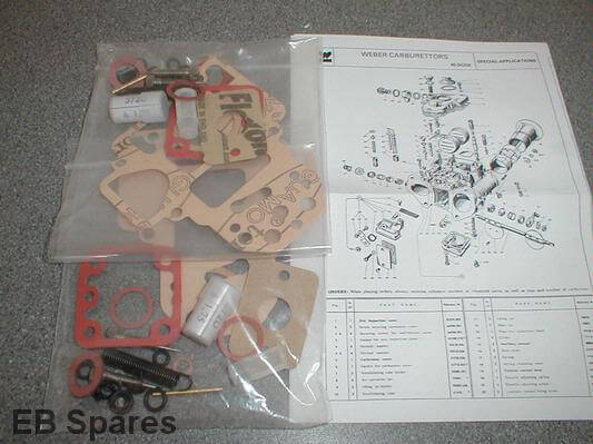 Weber DCOE service kit (with idle screws and springs) 
