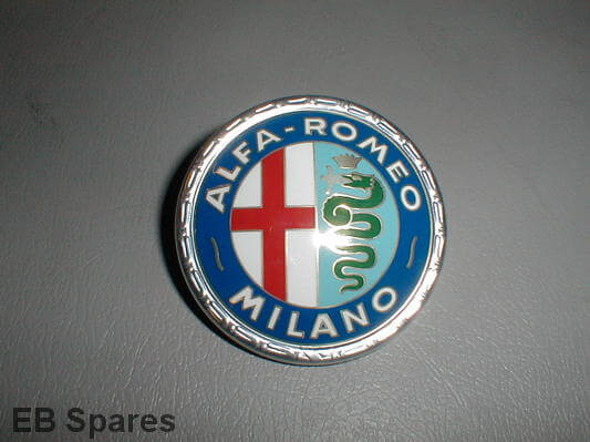 Plastic Milano badge. for Alfa Romeo 105