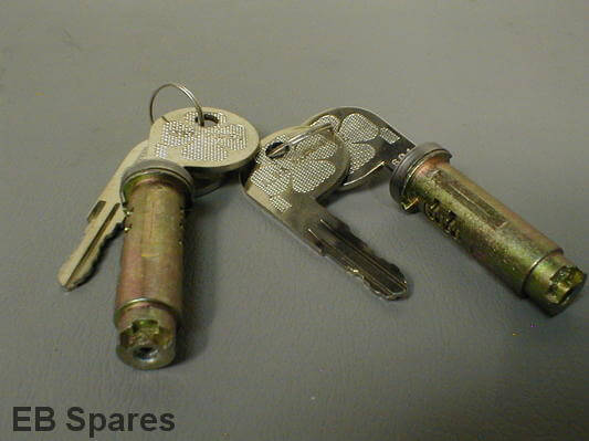 Pair matched barrel and keys 