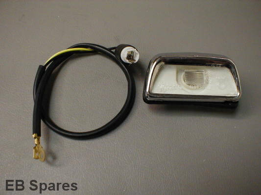 Number plate lamp. New top quality reproduction for Alfa Romeo 105