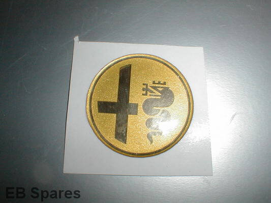 Steering wheel badge Gold 