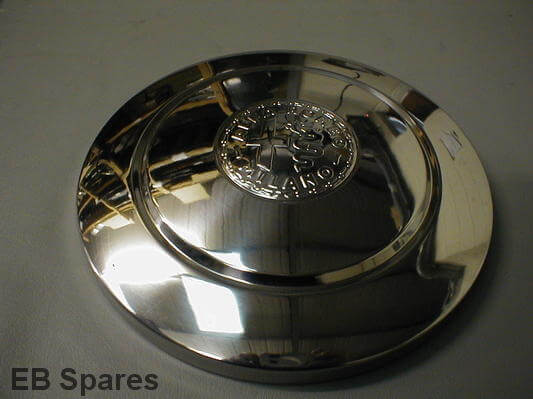 Knock on hub cap. Embossed style for Alfa Romeo 105