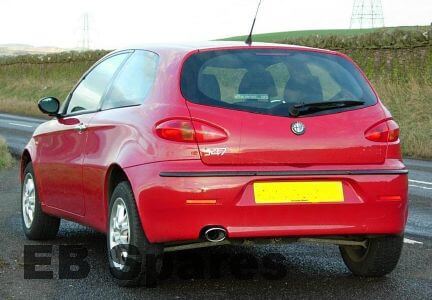 Sports tail box with oval outlet for 1.9JTD for Alfa Romeo 147