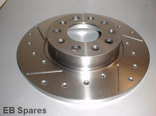 Rear discs for 1.9 and 2.2 cars. Drilled and grooved 