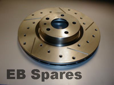 Front vented drilled and grooved discs 1.8/2.0/1.9 (284mm) 